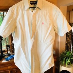 Ralph Lauren seersucker short sleeve shirt